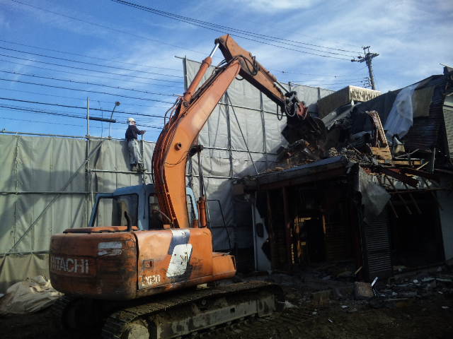 解体事例：北名古屋市　RC建物撤去工事11