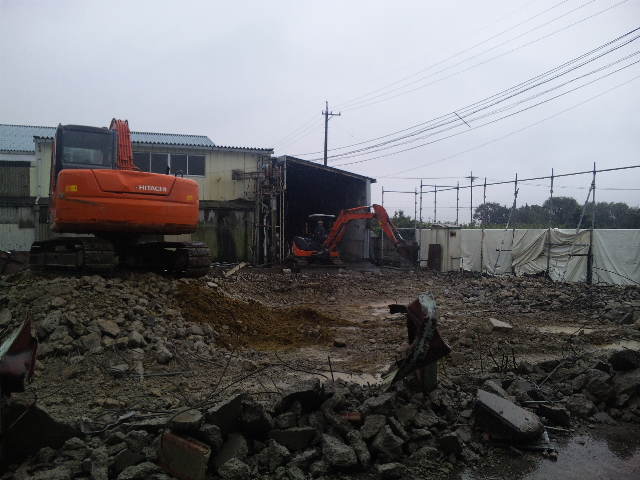 解体事例：稲沢市　工場設備撤去工事6
