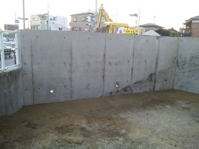 解体事例：名古屋市守山区　擁壁撤去工事9
